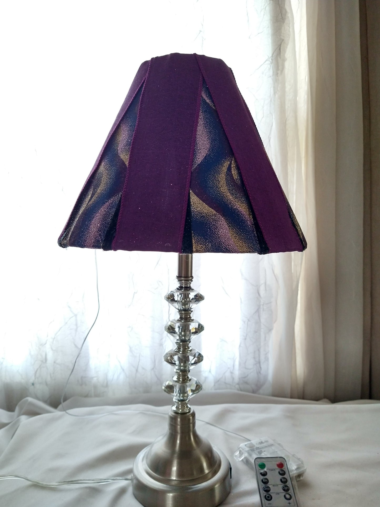 Purple Celestial Design Lampshade   Uno Fitter   8.5" H