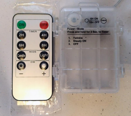 All Lampshades Include a Remote with Timer Functions ~  Battery Box Has Three Settings