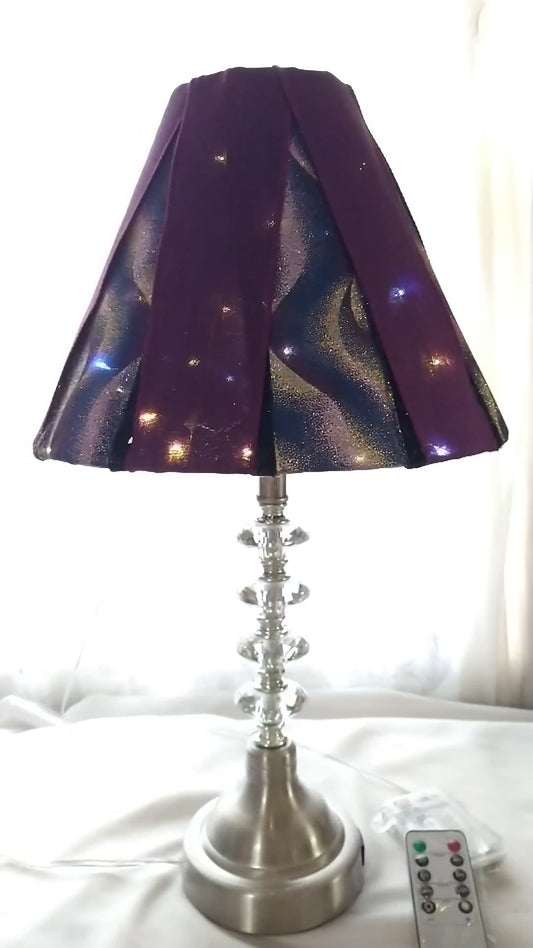 Purple Celestial Design Lampshade   Uno Fitter   8.5" H